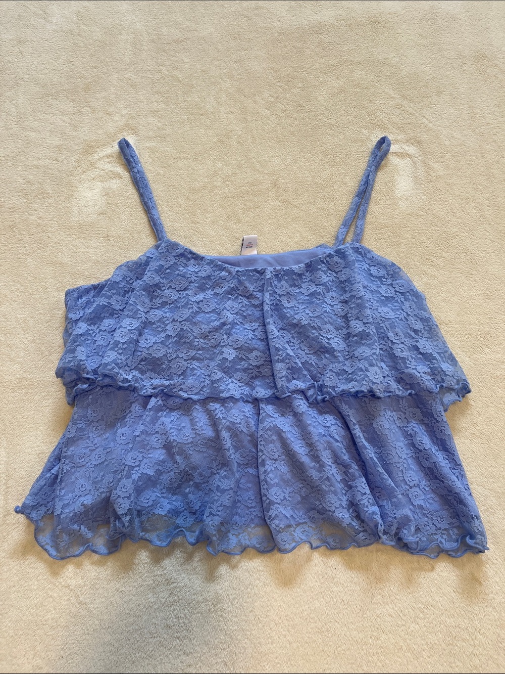 Old Navy | Blue Lace Tiered Spaghetti Strap L